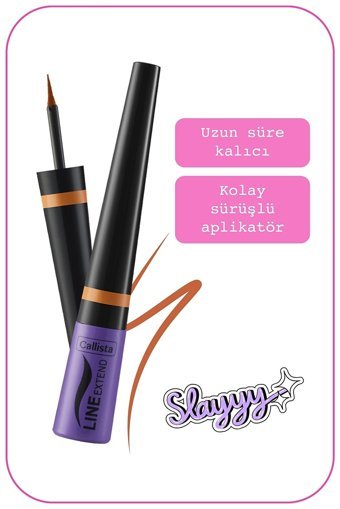 Callista Line Extend No:04 Mat Pastel Turuncu Likit Eyeliner