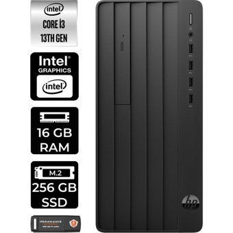 HP Pro Tower 290 G9 8T2X0ESP361 Dahili Intel UHD Graphics 730 Intel Core i3 13100 16 GB Ram 256 GB SSD Tower Windows 11 Home Masaüstü Bilgisayar + PER4 BELLEK