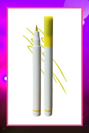 Dahaus Suya Dayanıklı Mat Pastel Sarı Likit Eyeliner