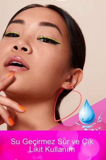 Dahaus Suya Dayanıklı Mat Pastel Sarı Likit Eyeliner