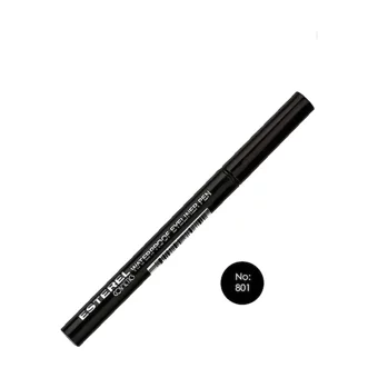 Esterel No:801 Suya Dayanıklı Mat Pastel Siyah Kalem Eyeliner
