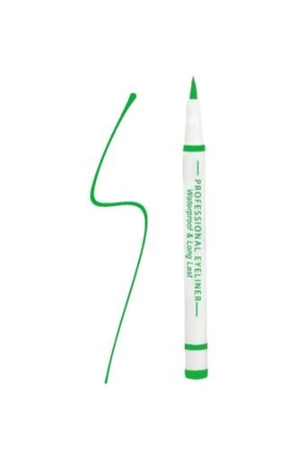 Beenfy Suya Dayanıklı Parlak Neon Yeşil Kalem Eyeliner