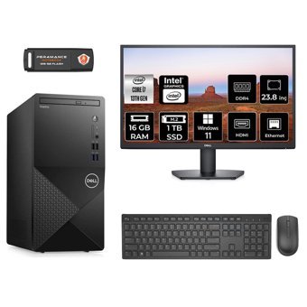 Dell Vostro 3020 N2062VDT3020MTU Dahili Intel UHD Graphics Intel Core i7 13700 16 GB Ram 1 TB SSD Tower Windows 11 Home 23.8 inç Monitörlü Masaüstü Bilgisayar