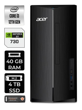 Dell Vostro 3910MT N3563VDT3910EMEA Harici GeForce GT 730 4 GB Intel Core i3 12100 40 GB Ram 4 TB SSD Tower FreeDos Masaüstü Bilgisayar + PER4 BELLEK