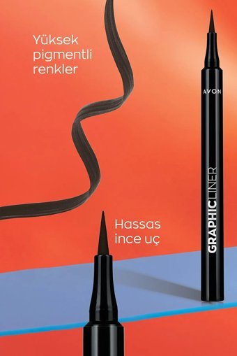 Avon Graphic Suya Dayanıklı Mat Pastel Kahverengi Kalem Eyeliner