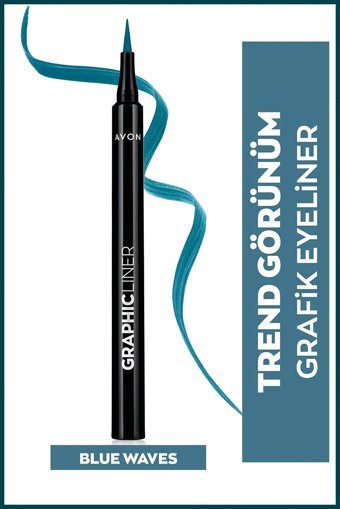 Avon Graphic Suya Dayanıklı Mat Pastel Mavi Kalem Eyeliner