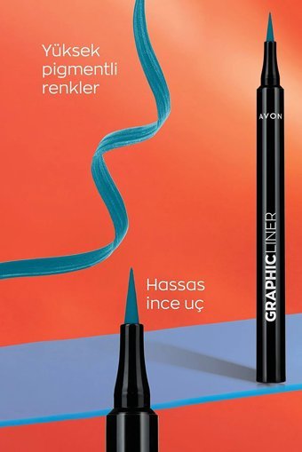 Avon Graphic Suya Dayanıklı Mat Pastel Mavi Kalem Eyeliner