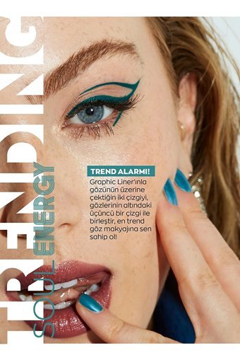 Avon Graphic Suya Dayanıklı Mat Pastel Mavi Kalem Eyeliner