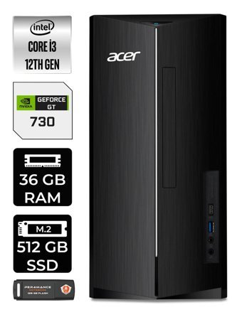 Dell Vostro 3910MT N3563VDT3910EMEA Harici GeForce GT 730 4 GB Intel Core i3 12100 36 GB Ram 512 GB SSD Tower FreeDos Masaüstü Bilgisayar + PER4 BELLEK