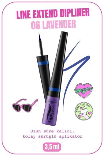 Callista Line Extend No:06 Mat Pastel Açık Mor Likit Eyeliner