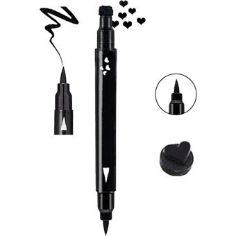 Cosmetichane No:01 Çift Taraflı Suya Dayanıklı Mat Pastel Siyah Kalem Eyeliner