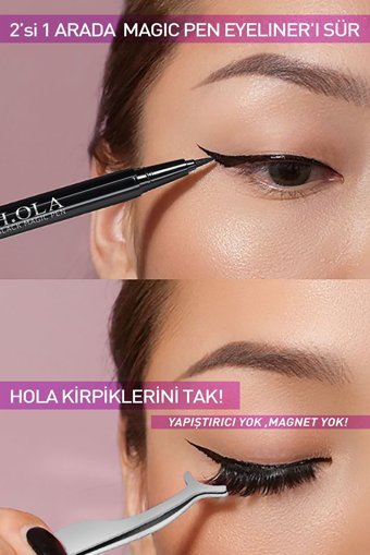 Hola Cosmetic Mat Pastel Siyah Kalem Eyeliner