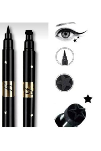 Deep Passion Yıldız Çift Taraflı Suya Dayanıklı Parlak Pastel Siyah Kalem Eyeliner