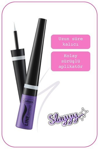 Callista Line Extend No:05 Mat Pastel Beyaz Likit Eyeliner