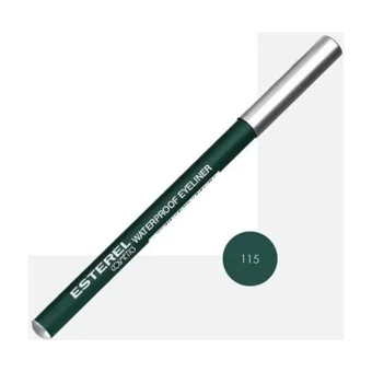 Esterel No:115 Suya Dayanıklı Parlak Pastel Koyu Yeşil Kalem Eyeliner