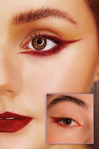 Dahaus Suya Dayanıklı Mat Kırmızı Likit Eyeliner