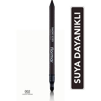 Flormar Smoky No:002 Çift Taraflı Suya Dayanıklı Mat Pastel Kahverengi Kalem Eyeliner