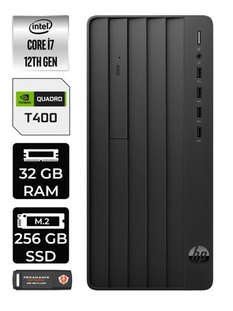 HP Pro Tower 290 G9 6D3A3EA Harici Quadro T400 Intel Core i7 12700 32 GB Ram 256 GB SSD Tower Windows 11 Pro Masaüstü Bilgisayar + PER4 BELLEK