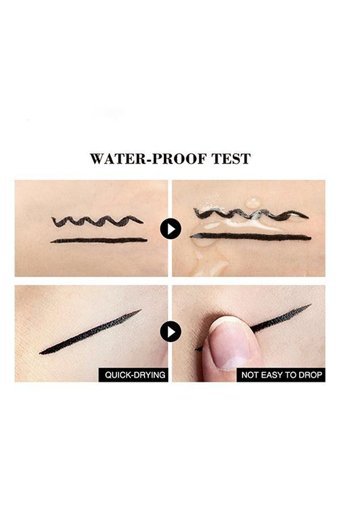Hzl Stamp Kuyruklu No:01 Suya Dayanıklı Mat Pastel Siyah Kalem Eyeliner