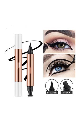 Hzl Stamp Kuyruklu No:01 Suya Dayanıklı Mat Pastel Siyah Kalem Eyeliner