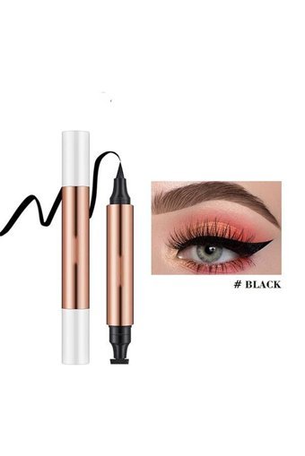Hzl Stamp Kuyruklu No:01 Suya Dayanıklı Mat Pastel Siyah Kalem Eyeliner