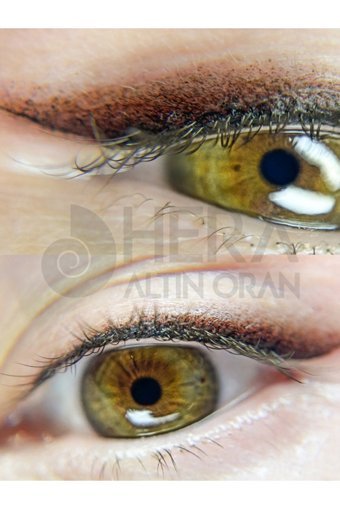 Hera Altın Oran No:01 Suya Dayanıklı Mat Pastel Kahverengi Jel Eyeliner