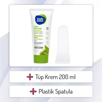 Body Natur Normal Ciltler-Kuru Ciltler İçin Tüm Vücut Genital Bölge Kadın Tüy Dökücü Sprey 200 ml