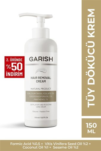 Garish Hassas Ciltler İçin Tüm Vücut Genital Bölge Kadın Tüy Dökücü Sprey 150 ml
