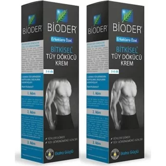 Bioder Bitkisel Hassas Ciltler İçin Tüm Vücut Erkek Tüy Dökücü Sprey 2x100 ml