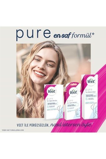 Veet Pure Hassas Ciltler İçin Tüm Vücut Genital Bölge Kadın Tüy Dökücü Sprey 3x200 ml