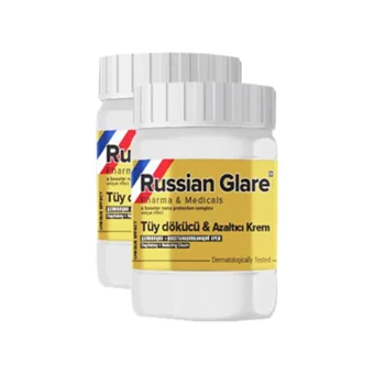 Russian Glare Tüm Ciltler İçin Tüm Vücut Genital Bölge Unisex Tüy Dökücü Sprey 2 Adet
