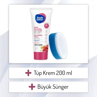 Body Natur Duşta Tüm Ciltler İçin Tüm Vücut Genital Bölge Kadın Tüy Dökücü Sprey 200 ml