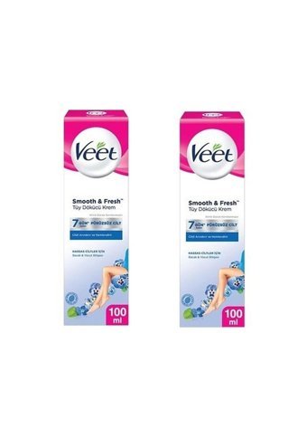 Veet Smooth & Fresh Hassas Ciltler İçin Tüm Vücut Genital Bölge Kadın Tüy Dökücü Sprey 2x100 ml