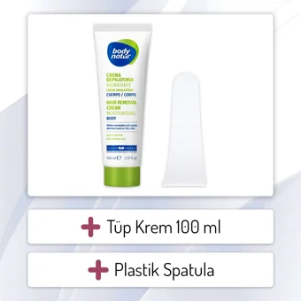 Body Natur Normal Ciltler-Kuru Ciltler İçin Tüm Vücut Genital Bölge Kadın Tüy Dökücü Sprey 100 ml