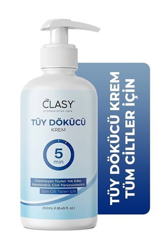 Clasy Tüm Ciltler İçin Tüm Vücut Genital Bölge Erkek Tüy Dökücü Sprey 250 ml