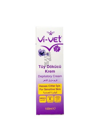 Vi-Vet Lavanta Kokulu Tüm Ciltler İçin Tüm Vücut Genital Bölge Kadın Tüy Dökücü Sprey 4x100 ml