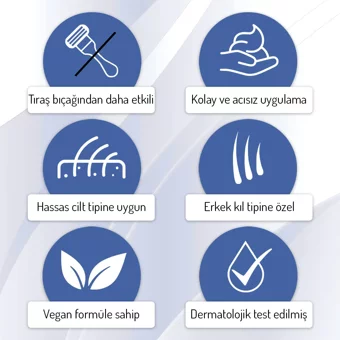 Body Natur Depılman Hassas Ciltler İçin Genital Bölge Erkek Tüy Dökücü Krem 50 ml