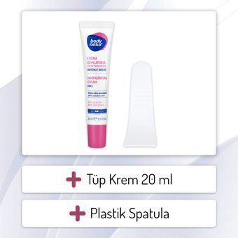 Body Natur Lotus Çiçeği Kokulu Hassas Ciltler İçin Yüz Unisex Tüy Dökücü Krem 20 ml