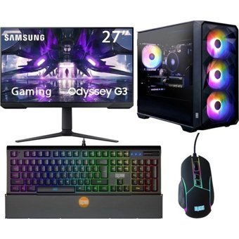 Gaming Plus AGSX70 Harici GeForce RTX 4060 Intel Core i3 14100F 16 GB Ram 512 GB SSD Tower FreeDos Masaüstü Bilgisayar