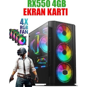 Dmc N18X Harici Radeon RX 550 Intel Core i5 3470 16 GB Ram 256 GB SSD Tower FreeDos Masaüstü Bilgisayar