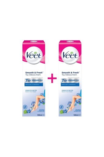 Veet Smooth & Fresh Tüm Ciltler İçin Tüm Vücut Genital Bölge Kadın Tüy Dökücü Sprey 2x100 ml