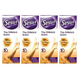 Sesu Himalaya Tuzu Tüm Ciltler İçin Tüm Vücut Genital Bölge Kadın Tüy Dökücü Sprey 4x100 ml