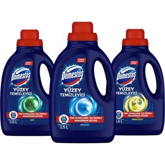 Domestos Çam Okyanus ve Limon Çiçeği Kokulu Yüzey Temizleyici 3x1.5 lt