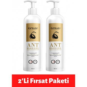 Ornate Karınca Yumurtası Yağlı Tüm Ciltler İçin Tüm Vücut Genital Bölge Unisex Tüy Dökücü Sprey 2x150 ml