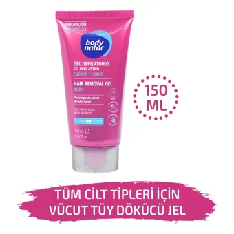 Body Natur Kırmızı Meyve Kokulu Tüm Ciltler İçin Tüm Vücut Genital Bölge Kadın Tüy Dökücü Sprey 150 ml