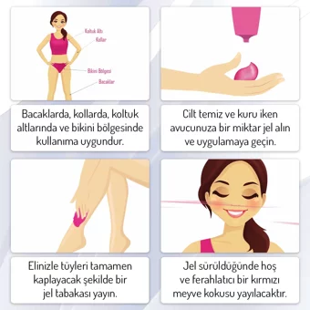 Body Natur Kırmızı Meyve Kokulu Tüm Ciltler İçin Tüm Vücut Genital Bölge Kadın Tüy Dökücü Sprey 150 ml