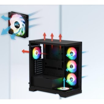 Gaming Plus AGSX80 Harici GeForce RTX 4060 Ti AMD Ryzen 5 7500F 32 GB Ram 500 GB SSD Tower FreeDos Masaüstü Bilgisayar