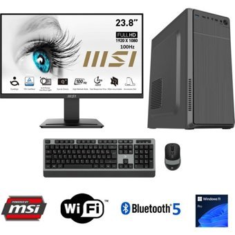 Go Gamer GO1532D Harici GeForce GTX 1050 Ti Intel Core i7 11700F 16 GB Ram 1 TB HDD + 1 TB SSD Tower Windows 11 Pro 23.8 inç Monitörlü Masaüstü Bilgisayar