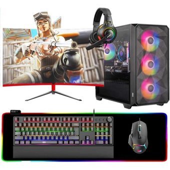 Dragos DRX6832 Harici GeForce RTX 3050 Intel Core i5 11400F 16 GB Ram 512 GB SSD Tower FreeDos 23.6 inç Monitörlü Masaüstü Bilgisayar