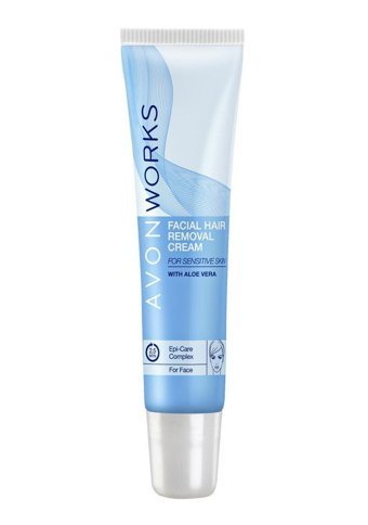Avon Works Hassas Ciltler İçin Yüz Kadın Tüy Dökücü Krem 10x15 ml